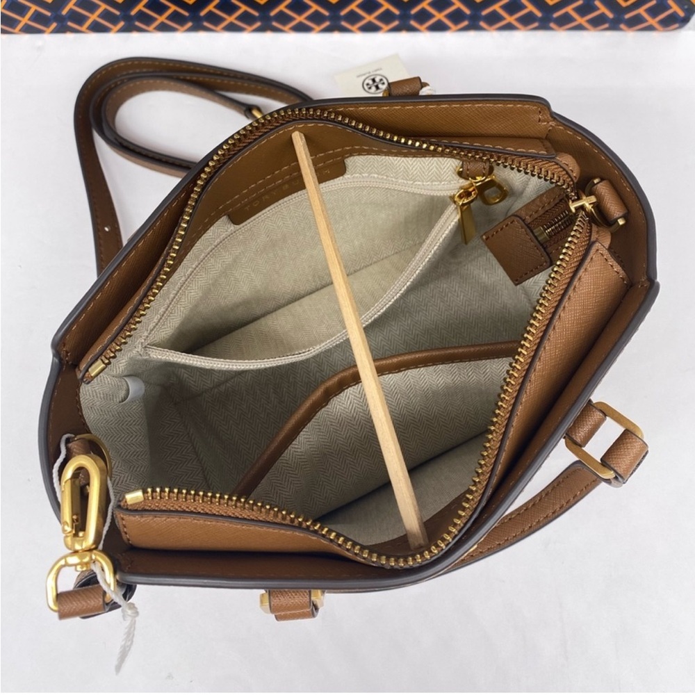 TORY BURCH EMERSON MINI NWT
TOP ZIP TOTE LEATHER CROSSBODY SATCHEL - Picture 5 of 15